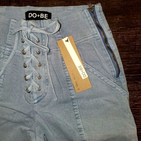 DO+BE High Waisted Tie-up Jeans - Picture 11 of 15